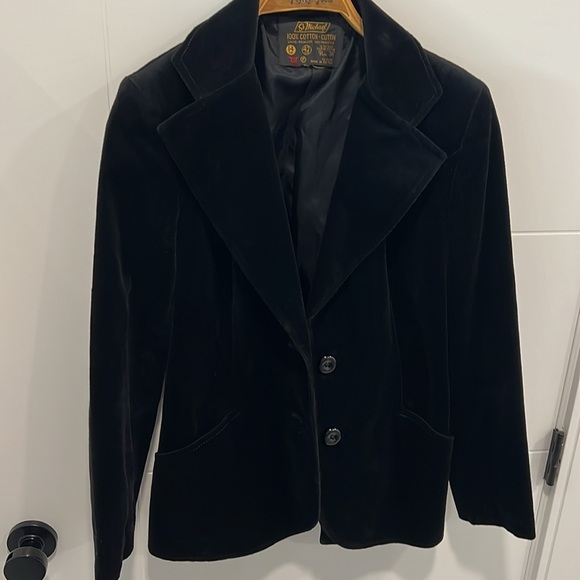 Vintage suede like blazer jacket size 14 - Picture 4 of 9